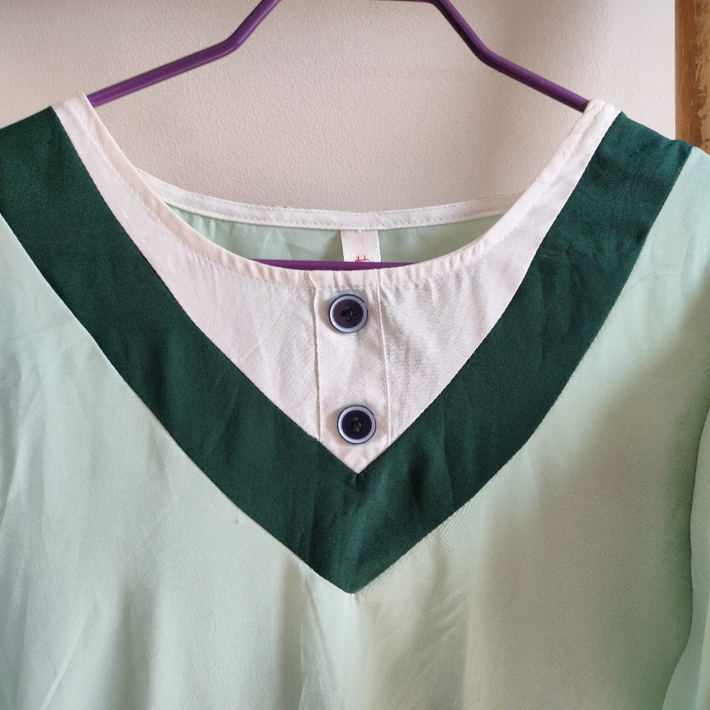 Preppy Colourblock Skater Dress - Picture 10 of 11